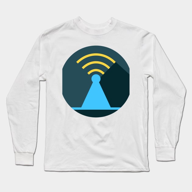 WIFI Internet Long Sleeve T-Shirt by Shop Ovov